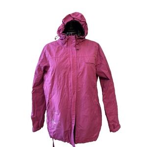 Paradox magenta pink vented hooded technical raincoat womens' medium biking golf
